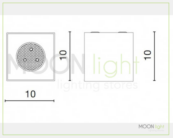 Lampada Soffitto Cubo