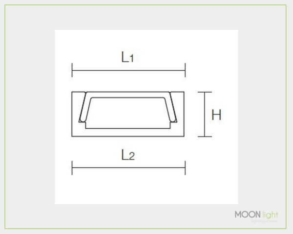 Profilo Alluminio Soffitto 1mtProfilo Alluminio Soffitto 1mt